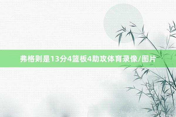 弗格则是13分4篮板4助攻体育录像/图片
