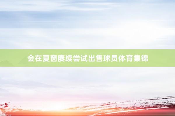 会在夏窗赓续尝试出售球员体育集锦