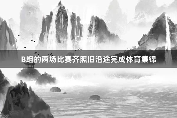 B组的两场比赛齐照旧沿途完成体育集锦