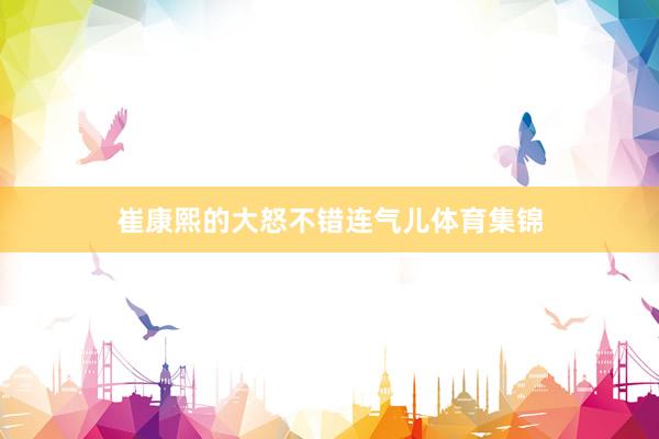 崔康熙的大怒不错连气儿体育集锦