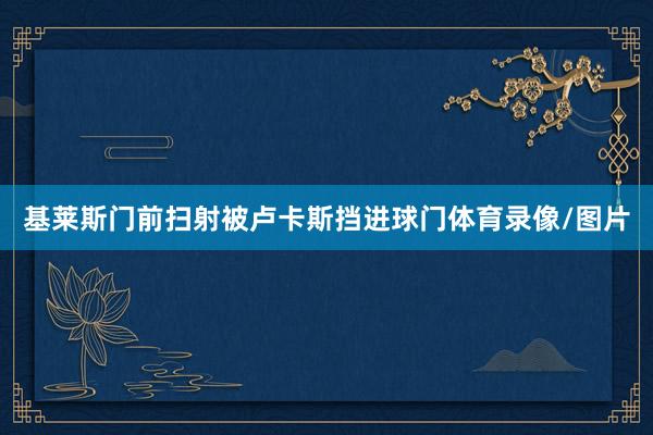 基莱斯门前扫射被卢卡斯挡进球门体育录像/图片