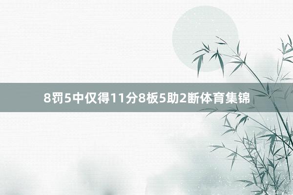 8罚5中仅得11分8板5助2断体育集锦