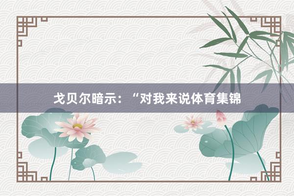 戈贝尔暗示：“对我来说体育集锦