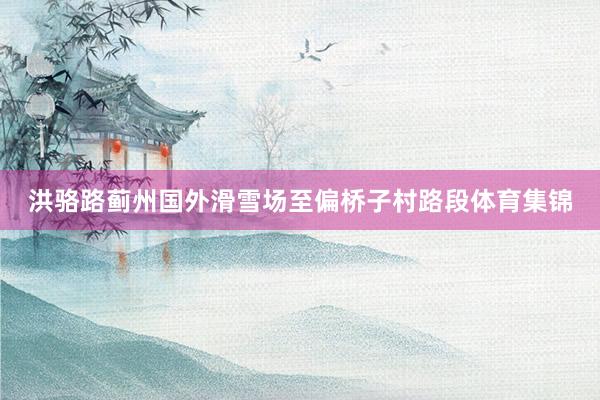 洪骆路蓟州国外滑雪场至偏桥子村路段体育集锦
