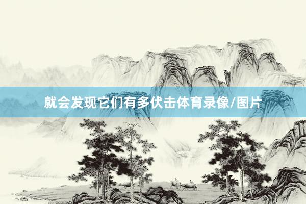 就会发现它们有多伏击体育录像/图片