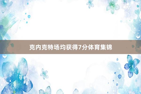 克内克特场均获得7分体育集锦