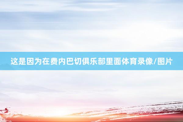这是因为在费内巴切俱乐部里面体育录像/图片