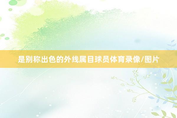是别称出色的外线属目球员体育录像/图片