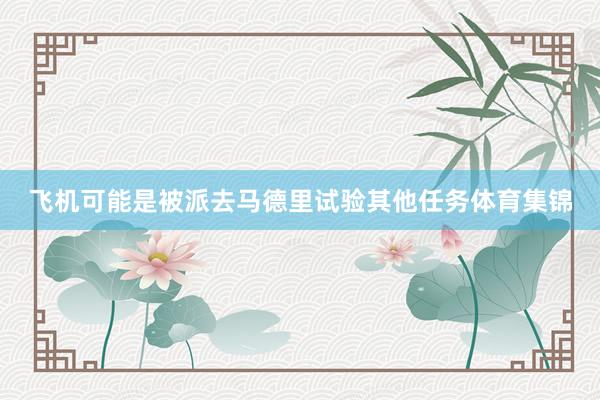 飞机可能是被派去马德里试验其他任务体育集锦