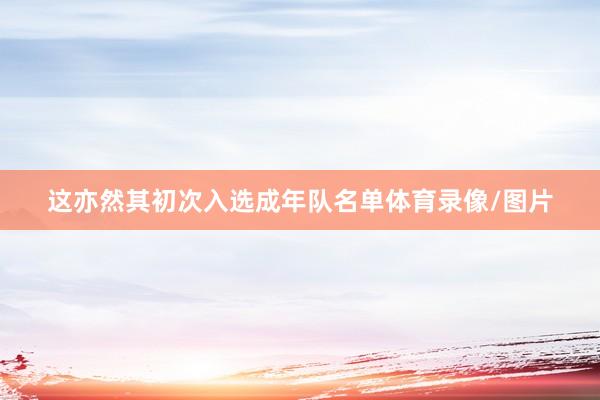 这亦然其初次入选成年队名单体育录像/图片