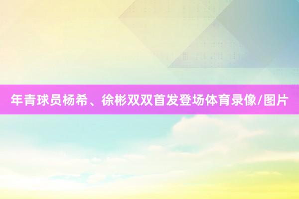 年青球员杨希、徐彬双双首发登场体育录像/图片