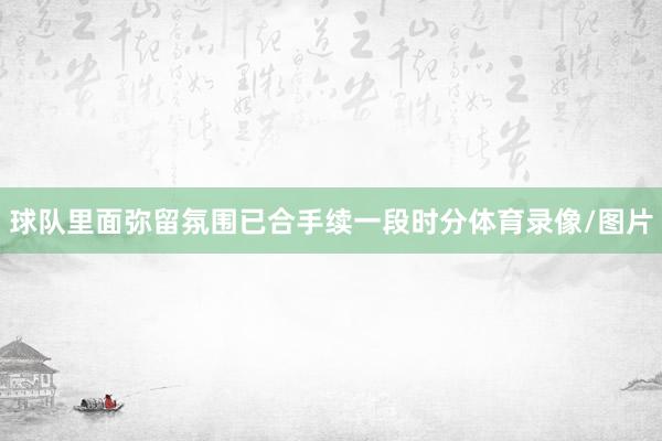 球队里面弥留氛围已合手续一段时分体育录像/图片