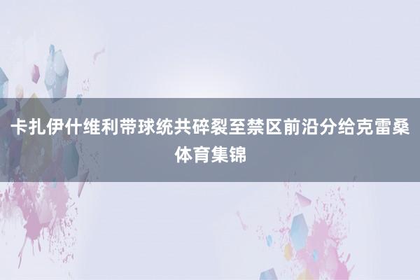 卡扎伊什维利带球统共碎裂至禁区前沿分给克雷桑体育集锦